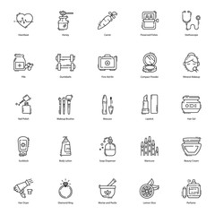 Health, Beauty, Spa Icons Pack