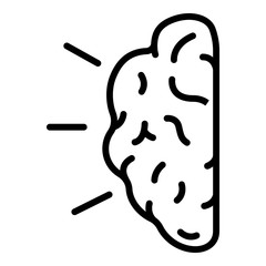 Obraz premium Champion mind icon. Outline champion mind vector icon for web design isolated on white background