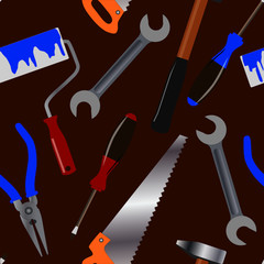 seamless pattern for repair tools