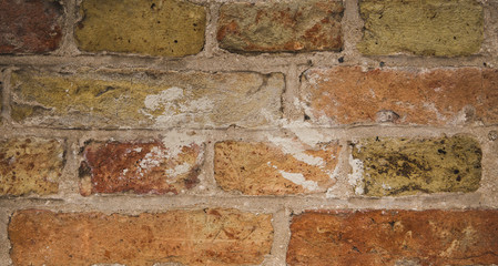 Old brick wall texture as a background. Abstract backdrop