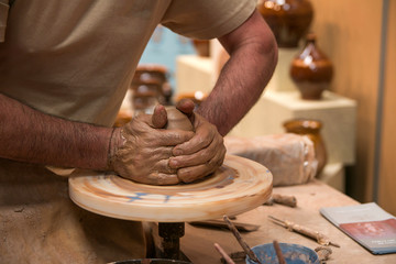 Manos de alfarero