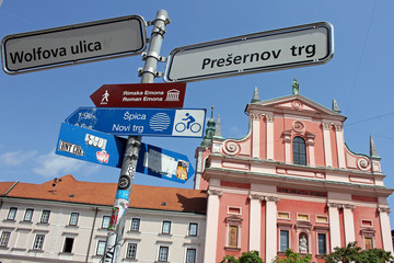 Obraz premium Ljubljana Slovénie