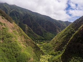 Fototapeta na wymiar Aerial view of Iao Valley Maui Hawaii