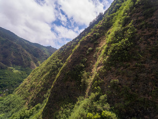Aerial view of Iao Valley Maui Hawaii