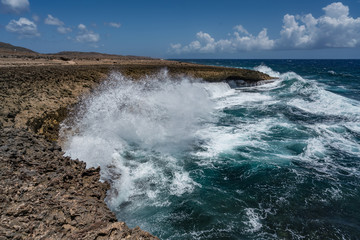   Shete Boka National park Views around Curacao a small Caribbean island
