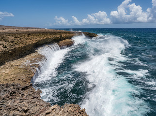   Shete Boka National park Views around Curacao a small Caribbean island