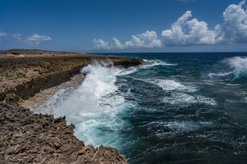   Shete Boka National park Views around Curacao a small Caribbean island