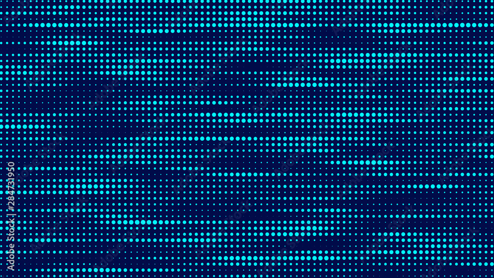 Poster Abstract glitch background. Vector particle pattern. Corrupted code.