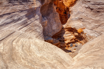 Old canion rocks erosion on desert