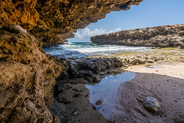   Shete Boka National park Views around Curacao a small Caribbean island
