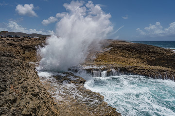   Shete Boka National park Views around Curacao a small Caribbean island