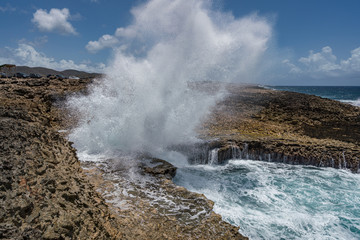   Shete Boka National park Views around Curacao a small Caribbean island