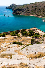 Former leprosy Spinalonga fortress, Crete, Greece