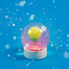 Merry Christmas and New year concept with tennis ball