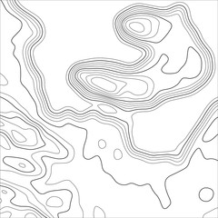 Topographic map background. Grid map. Abstract vector illustration.