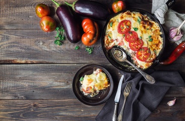 Fresh homemade moussaka