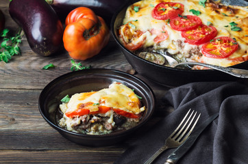 Fresh homemade moussaka