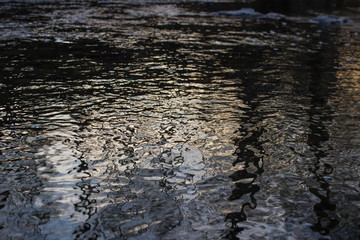 water in the river