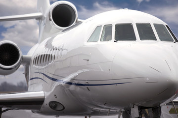 close up exterior jet