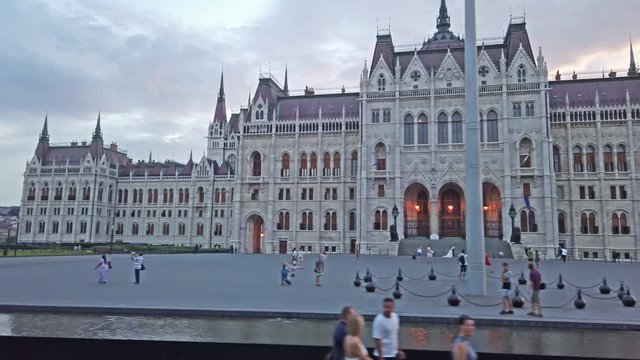 Hungarian Parliament in the Early Evening