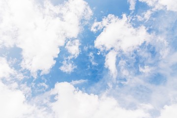 Blue sky background. Beautiful sky with white clouds