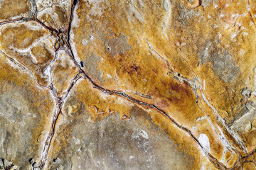 Natural stone texture closeup. Selective focus.