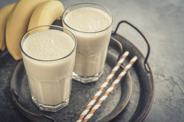 Banana smoothie with almond milk