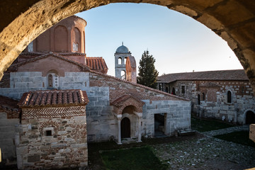 View of the Monastery of Saint Mary, Apollonia, Albania. - obrazy, fototapety, plakaty