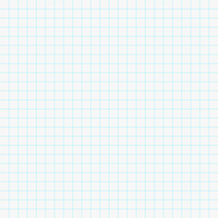 Notebook sheet in checkered