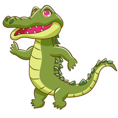 Obraz premium crocodile vector graphic clipart