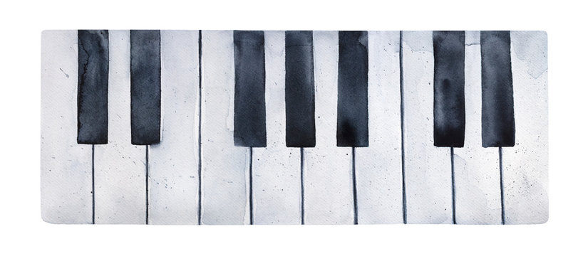 How To Draw A Piano Keyboard
