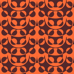 Abstract flat seamless pattern with contrast bubbles. Timeless s