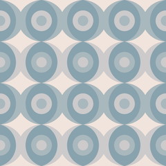 Abstract retro dotted flat seamless pattern with geometric garla