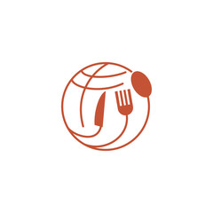 Restaurant Service Abstract Logo Template Symbol Icon