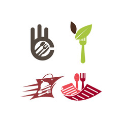 Fototapeta premium Restaurant Service Abstract Logo Template Symbol Icon