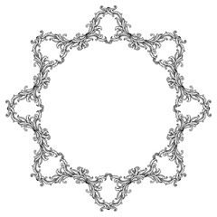 Template for design, greeting card, invitation card, with sketch style plant of leaf flower frame. Vector