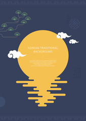 Korean traditional concept vector illustration.