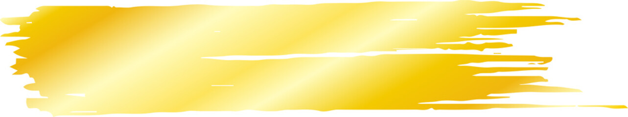 Obraz premium Illustration of a long gold thick brushstroke