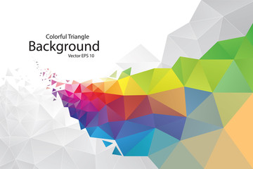 Colorful Geometric Triangle Background