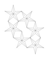 star patterns on white background	