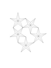 star patterns on white background	