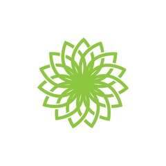 lotus flower logo vector icon