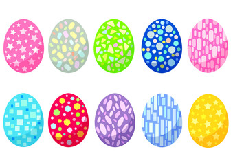 easter egg design on white background illustration vector