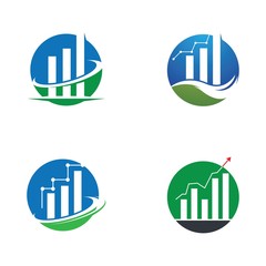 Business finance logo template vector icon