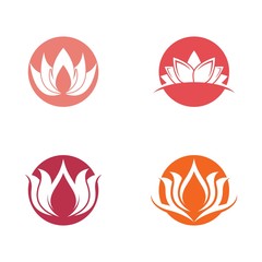 Beauty flower logo illustration