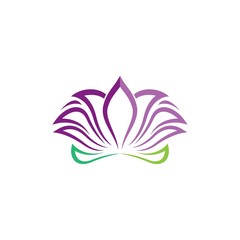 Beauty flower logo illustration