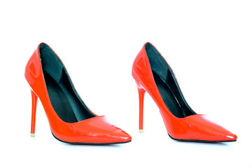 High Heels modern stylish Jean shoes fashion Accessories women's Luxury dresses.on isolated white background