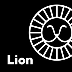 lion logotype template