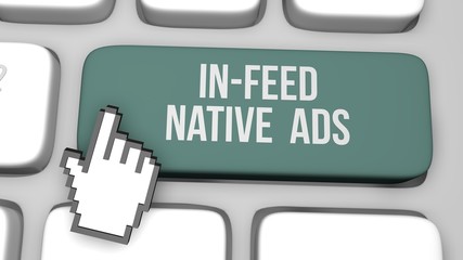 In feed native ads