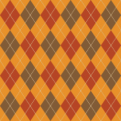 Argyle Fall Seamless Pattern Plaid.